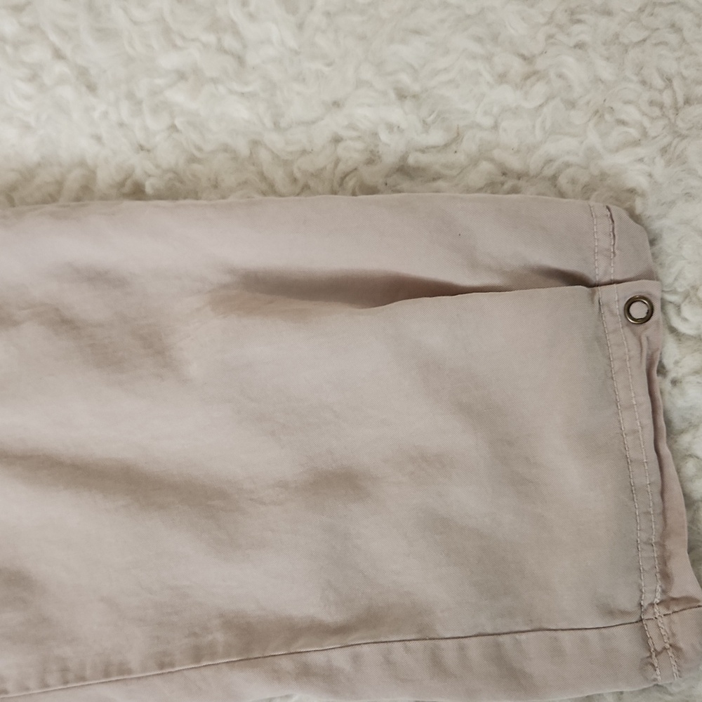 XCVI Lysander Knaki Beige Pull-On Cargo Crop Pants Sz XS - Picture 7 of 12